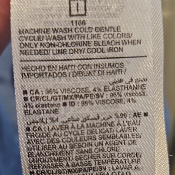 #154 Old Navy Light Blue Tank Top Sz. 4X - Picture 6 of 6